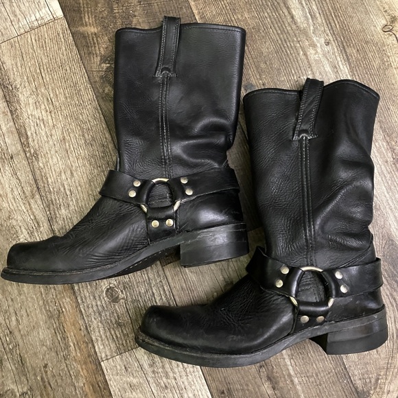 Frye Shoes - SPECIAL SALE PRICE FOR TODAY!! Frye Motorcycle Boots Black size 9 womens
